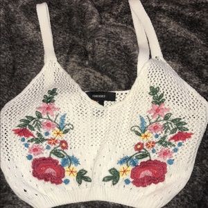 Forever 21 Crotchet Crop Top